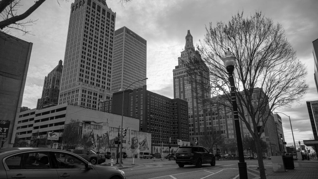 Shot of downtown Tulsa, Oklahoma. For narcotics support in Tulsa, contact Great Plains Recovery today.